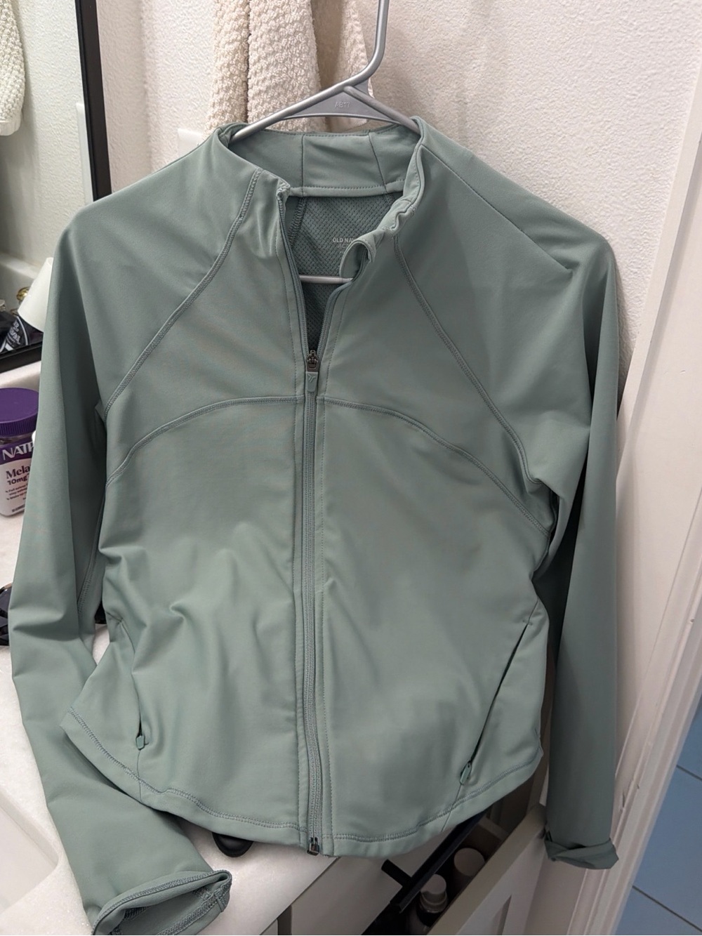 Old Navy Sage Green Full-Zip Jacket